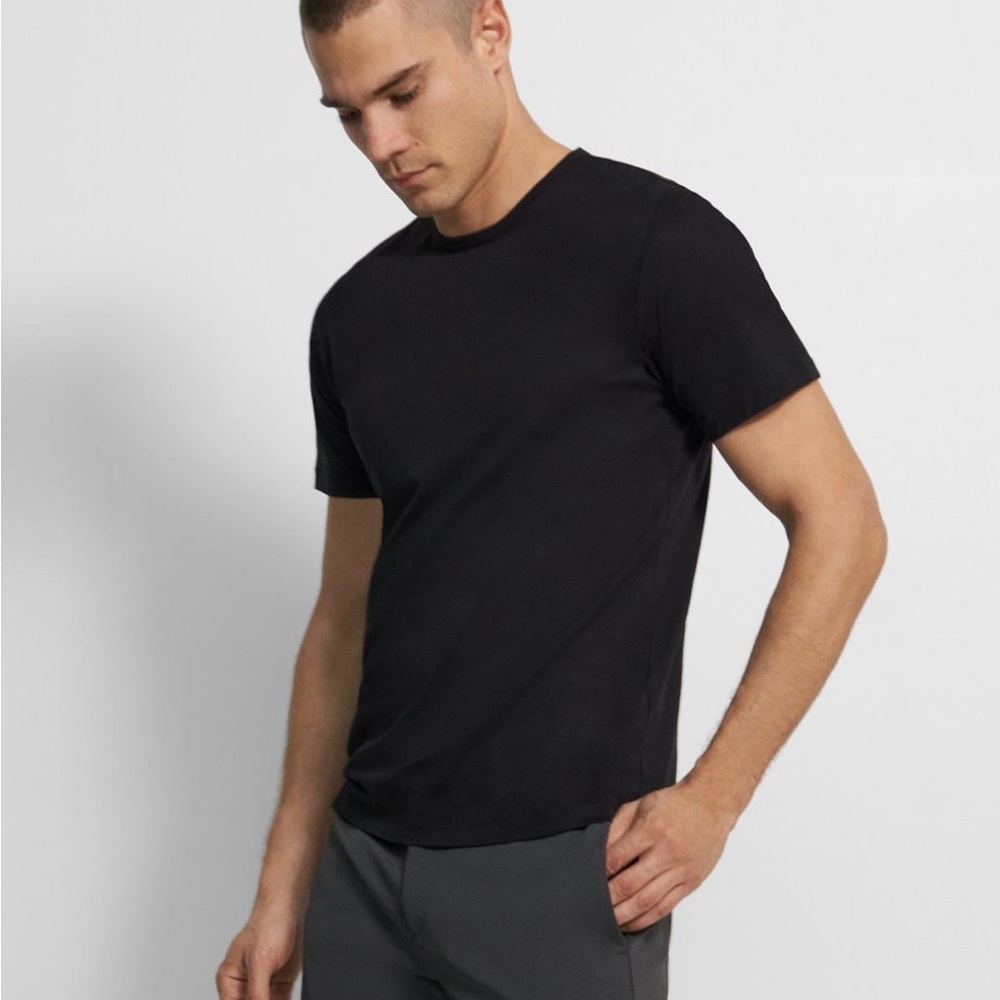 Theory Precise Tee Black Small